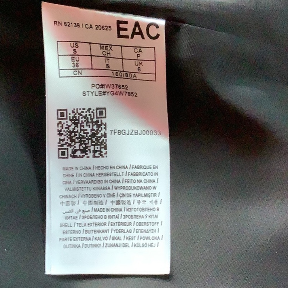 Guess Red Teddy Jacket Faux Fur Coat Embroidered - Picture 4 of 4